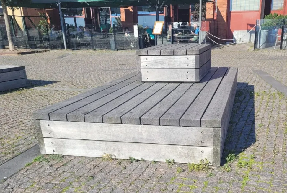 Jaap de Vries Producties City of Manchester ziteiland hardhout 4m