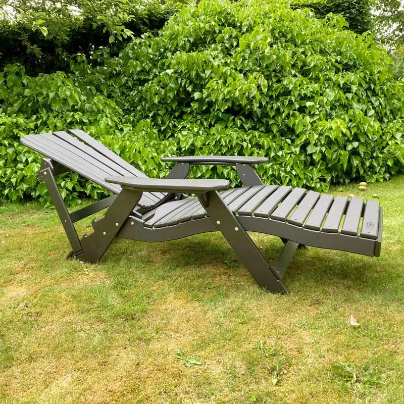 Comfychair Sun Lounger Plast ligstoel grijs kunststof