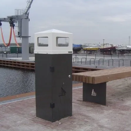 Groundlevel Dukdalf Samson afvalbak CorTenstaal