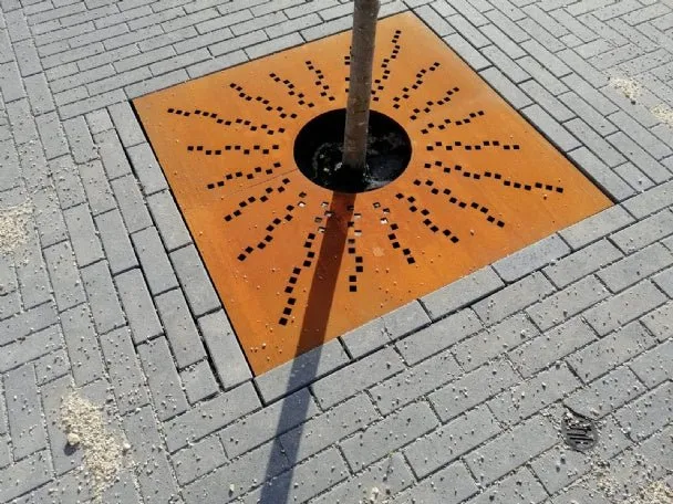 Groundlevel Samson boomrooster cortenstaal maatwerk