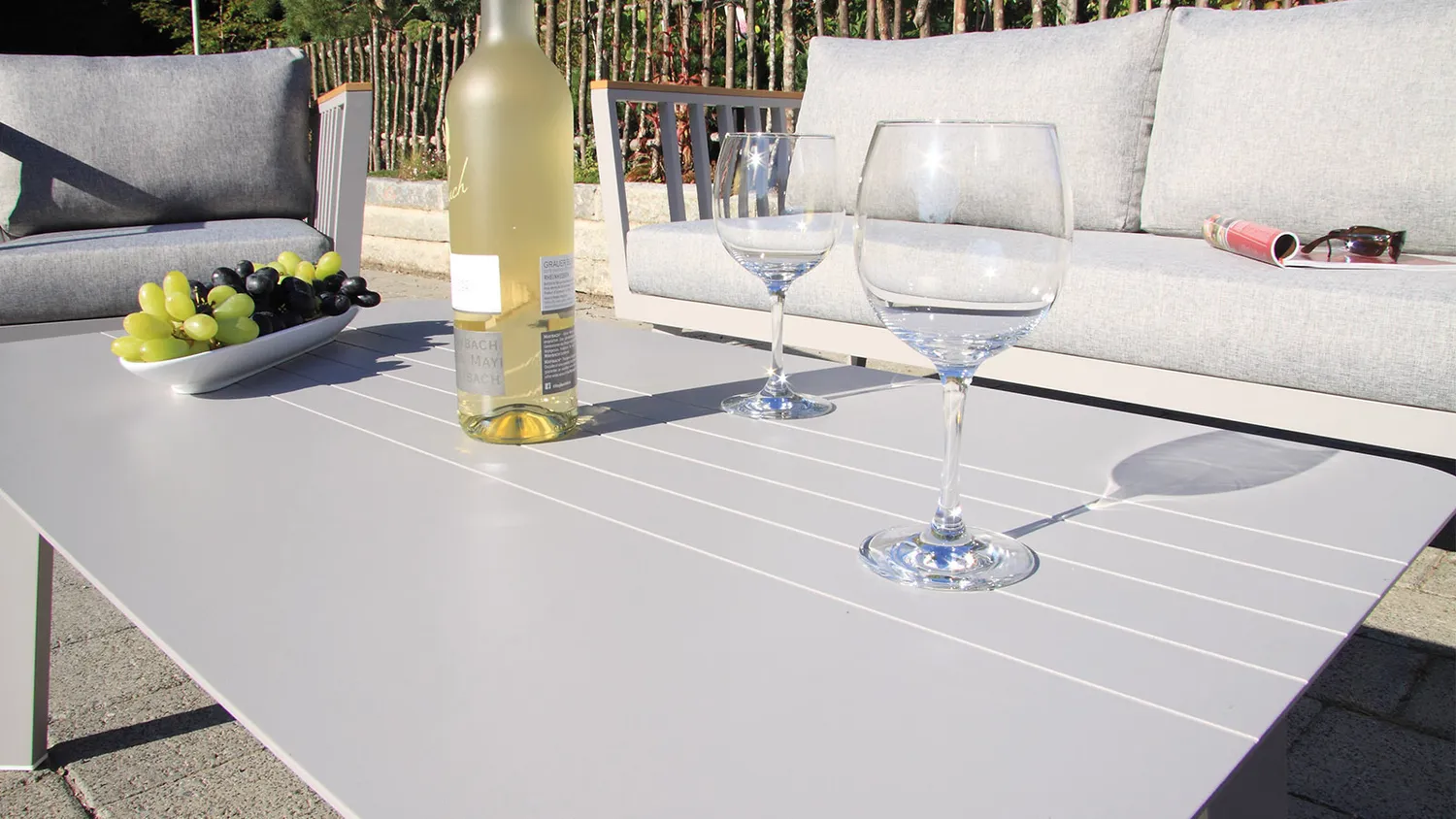 ACAMP Gondola loungeset 4-delig aluminium comfort