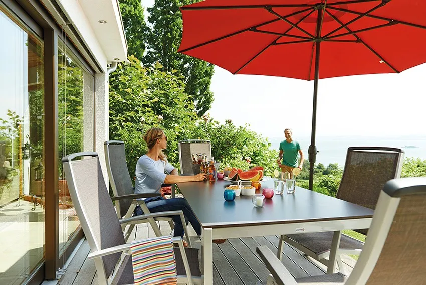 ACAMP Extensio Uitschuiftafel HPL Aluminium