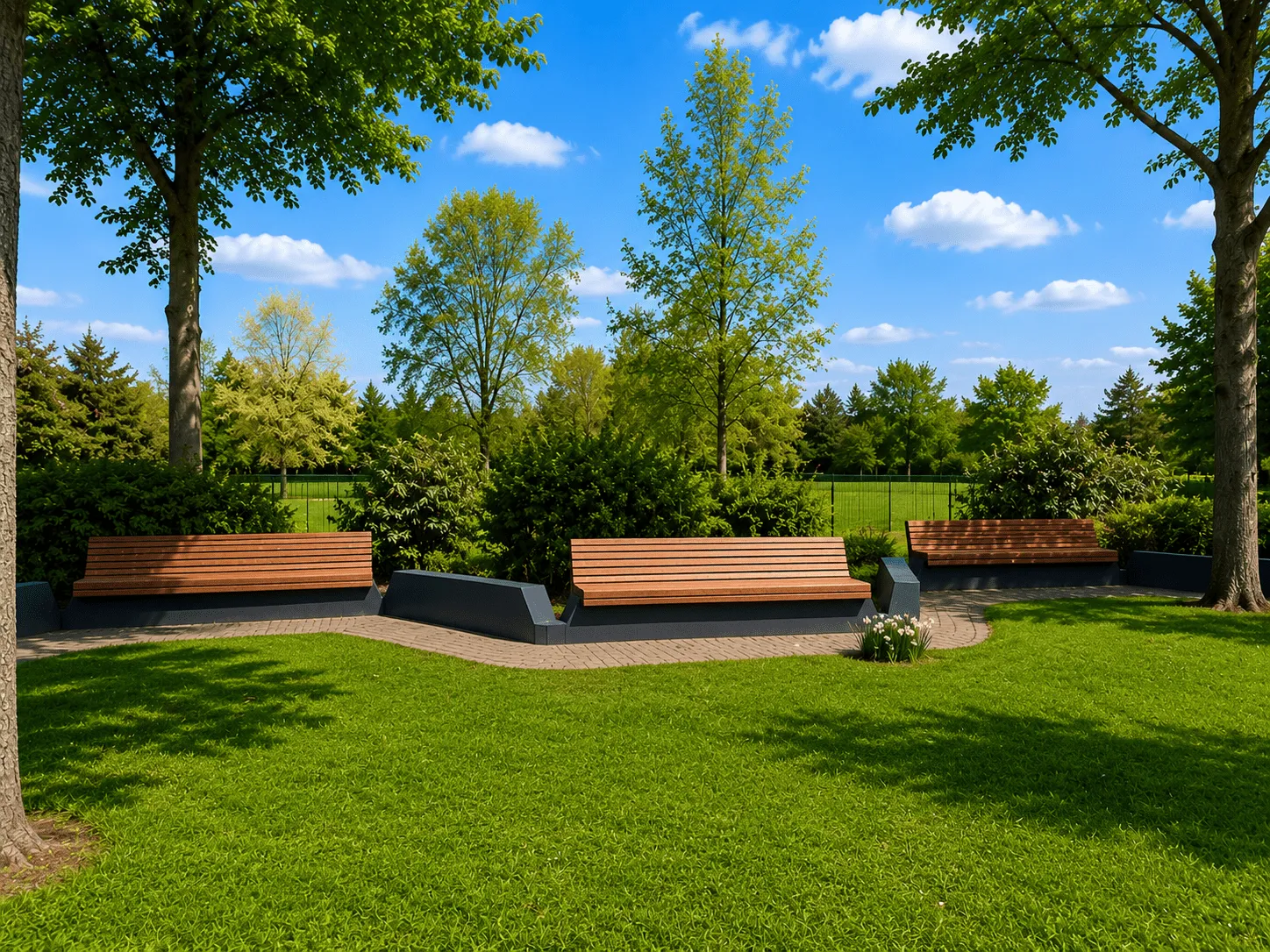Jaap de Vries Producties Key West parkbank 300 cm hardhout