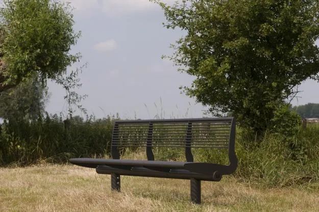 Groundlevel Samson Senna zitbank met rugleuning staal 180 cm