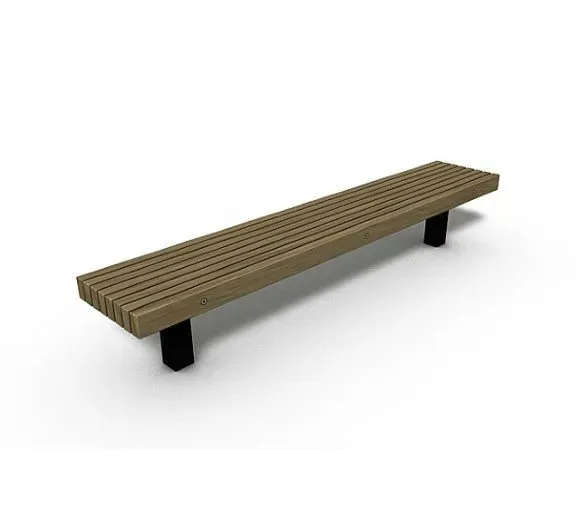Groundlevel Samson VARIO zitbank enkelzits 48cm staal