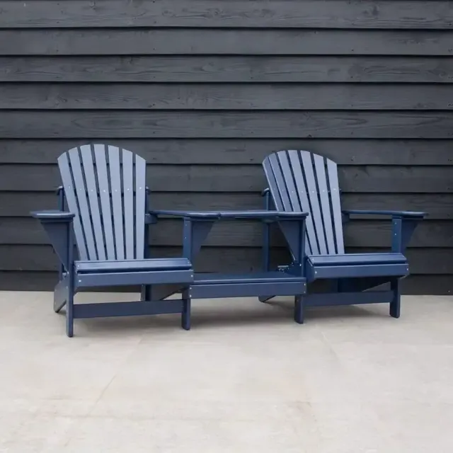 Comfychair Tete-a-tete Plast tuinbank marineblauw kunststof