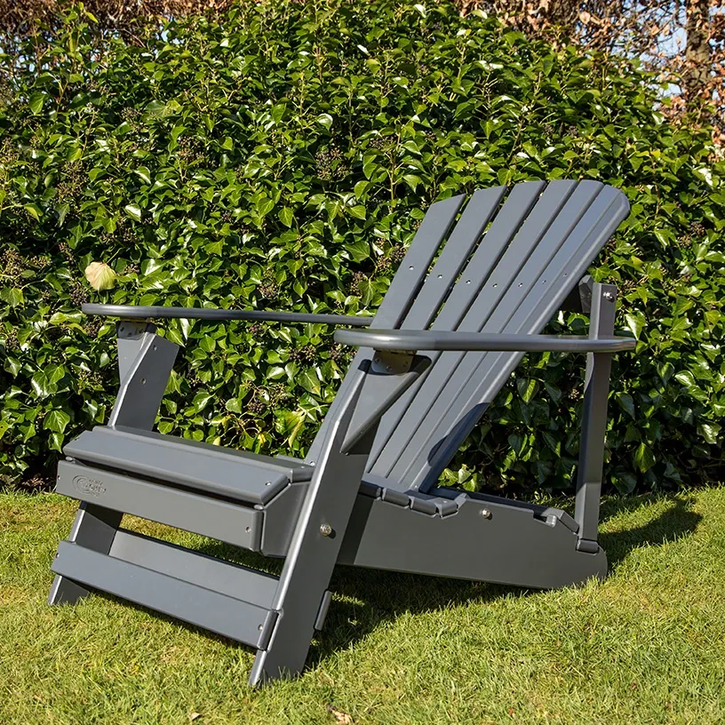 Comfychair Reclining verstelbare loungestoel grijs