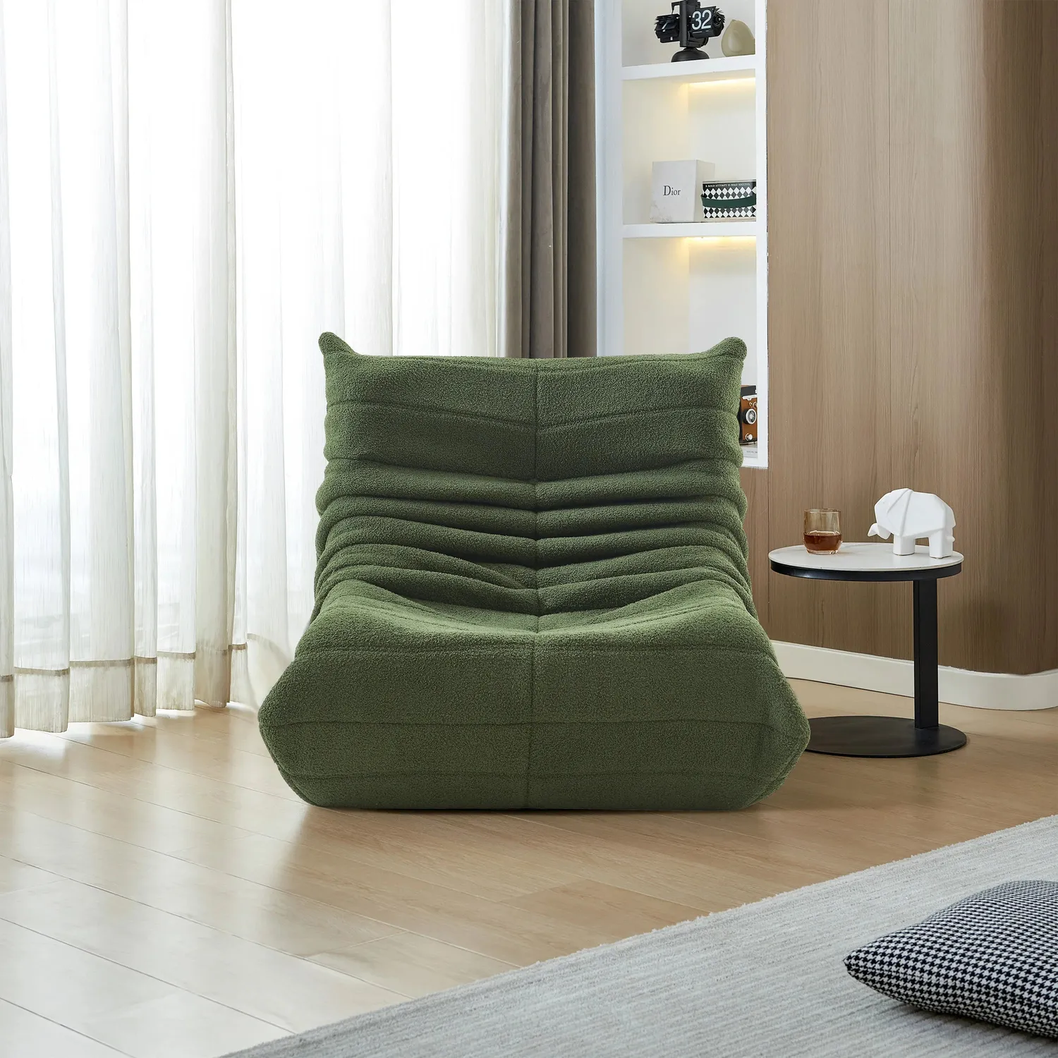 OutdoorMatch Loungefauteuil 86x65x75 Zacht Beige