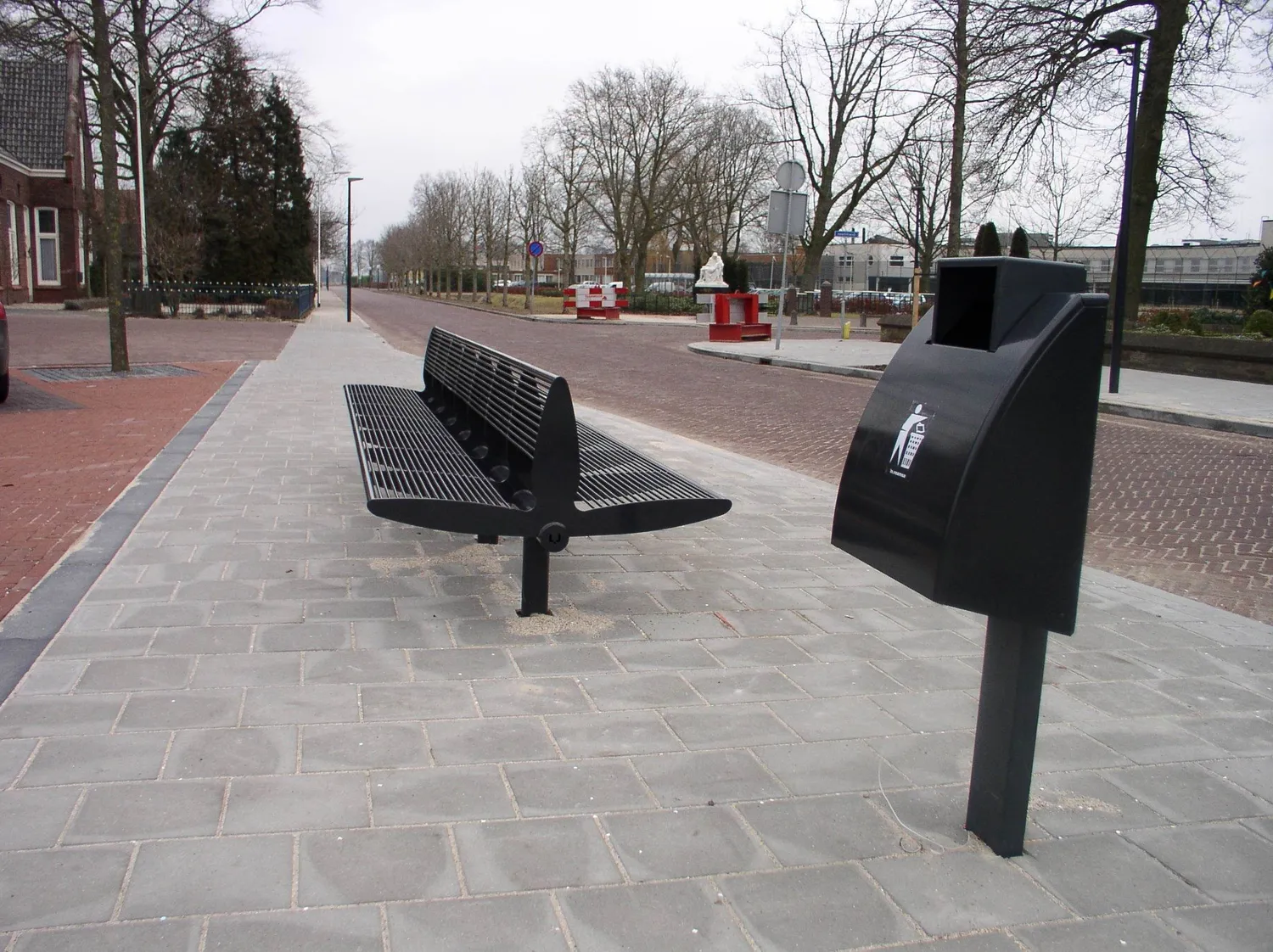 Groundlevel Samson Bunn afvalbak staal 60 liter prikveilig