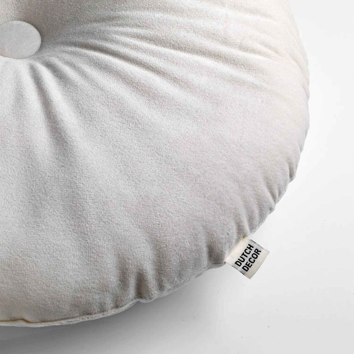 Dutch Decor Olly sierkussen rond Ø40 cm Snow White