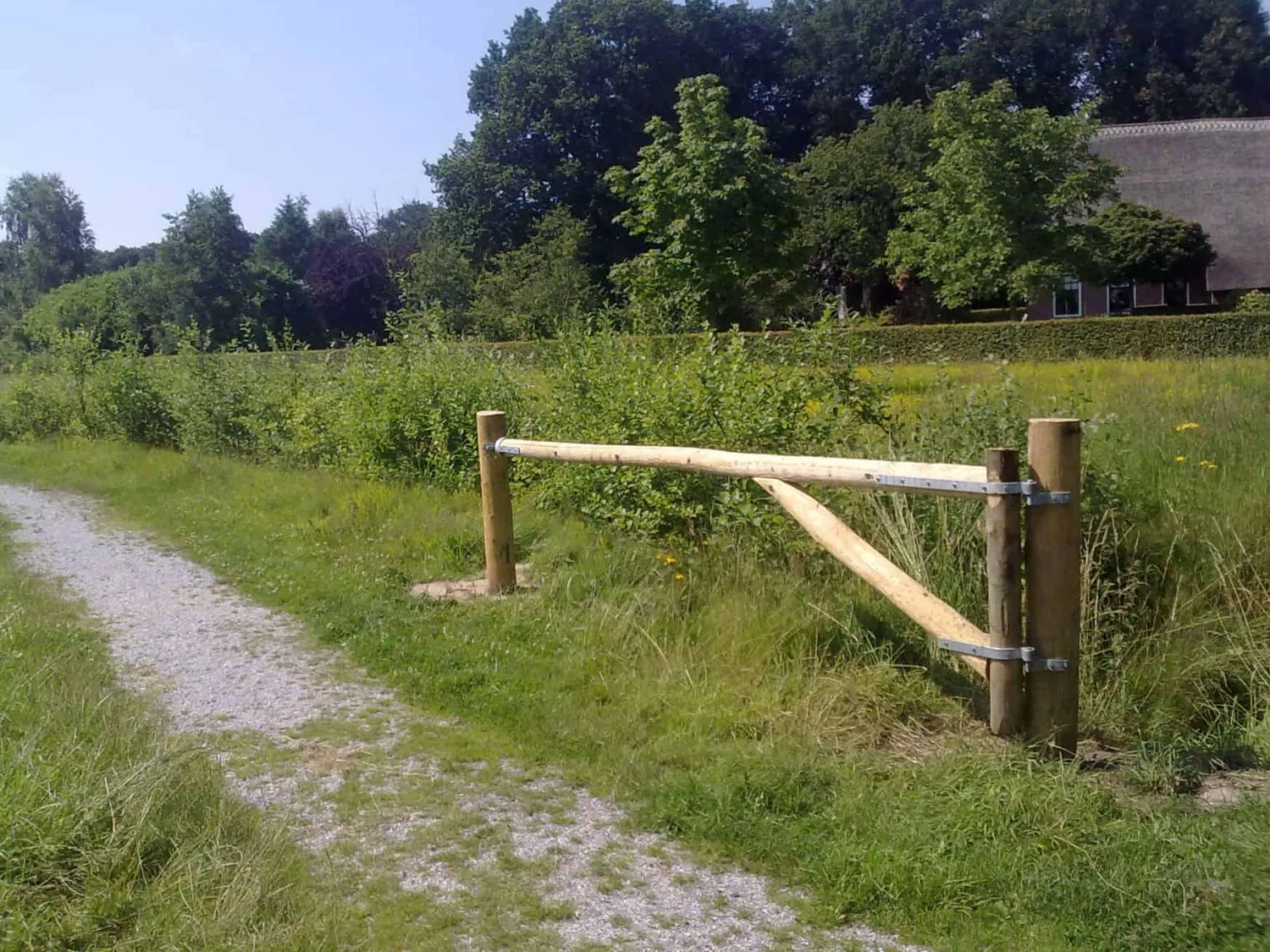 Jaap de Vries Producties Nantes slagboom hout tot 600 cm